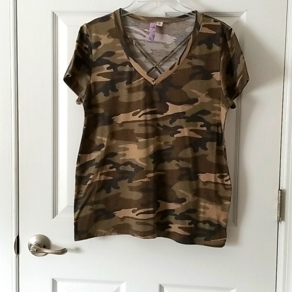 Woman's camouflage shirt